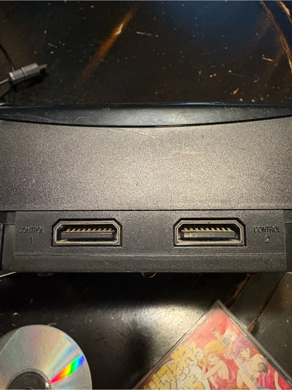 Sega Saturn Black Console MK-80000 w/ Controllers, 2 Game No AV, Power cable